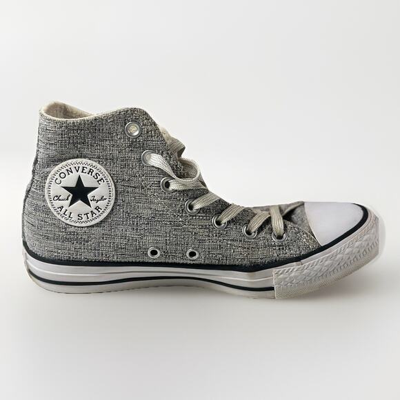 Converse All Star Chuck Taylor High Top Women's Heathered Gray Size 7 - Picture 1 of 9